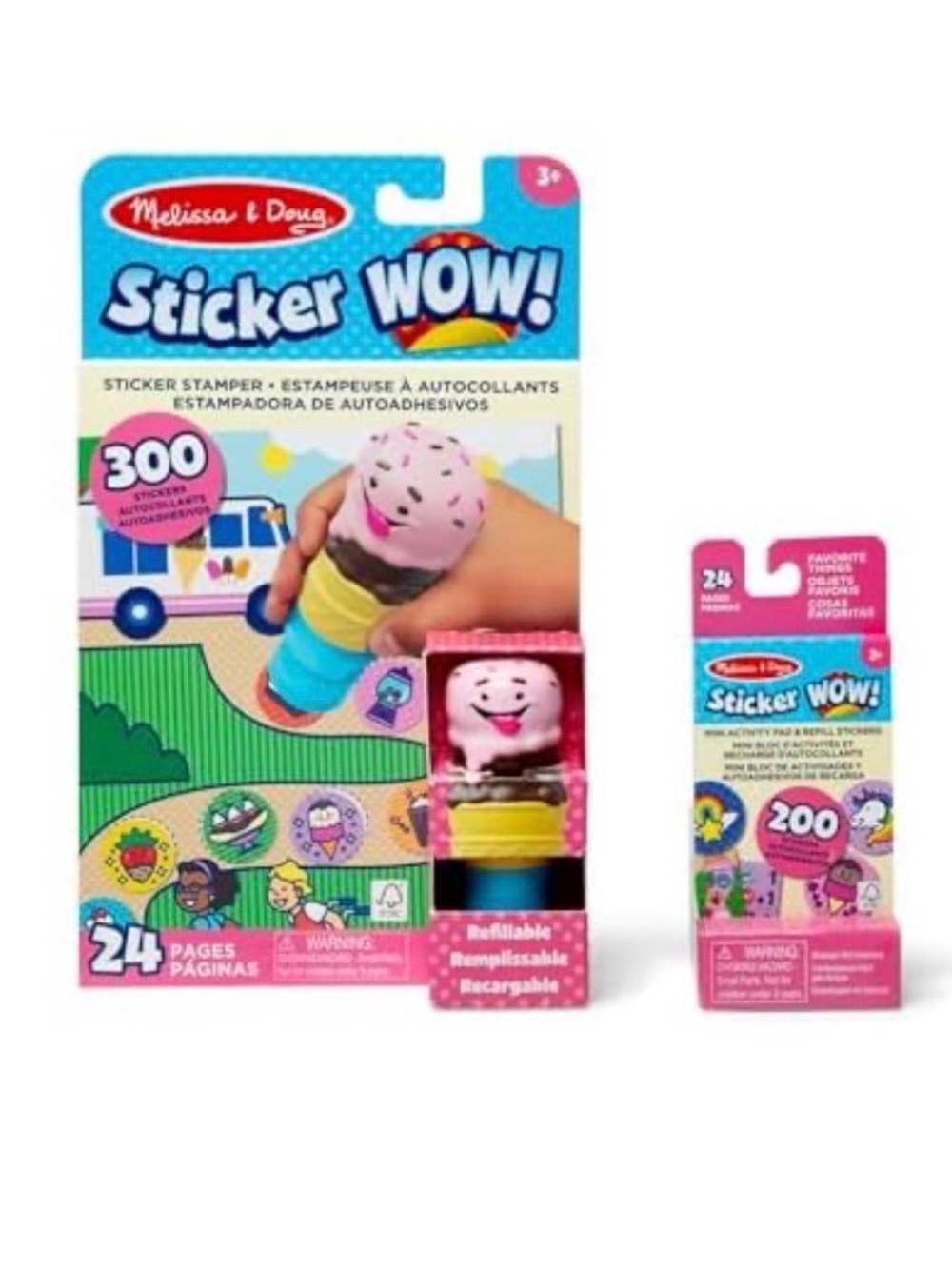 ✨NEW $10✨🍦Melissa & Doug Sticker Wow! Ice Cream Bundle